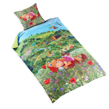 Single Bedsheet "Lotte and Roosi at the Countryside" 150x210cm